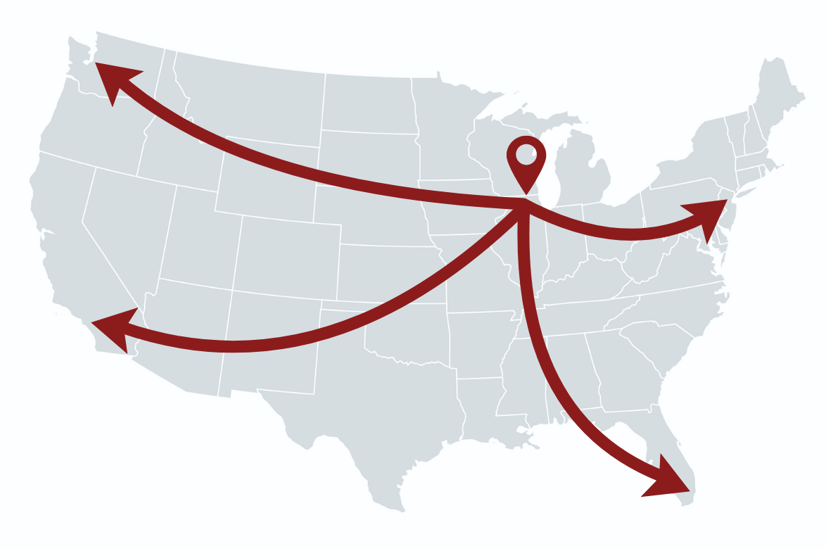 R&M Popular Shipping Routes within the US R&M Popular Shipping Routes within the US